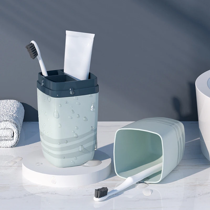 Portable Wash Cup Toothbrush Cup Mouthwash Toothbrush Household Set Tooth Cylinder Toothpaste Storage Box