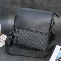 Designer Small Crossbody Bag for Men s PU Leather Phone Shoulder Luxury Brand Man Messenger Male Purse 1