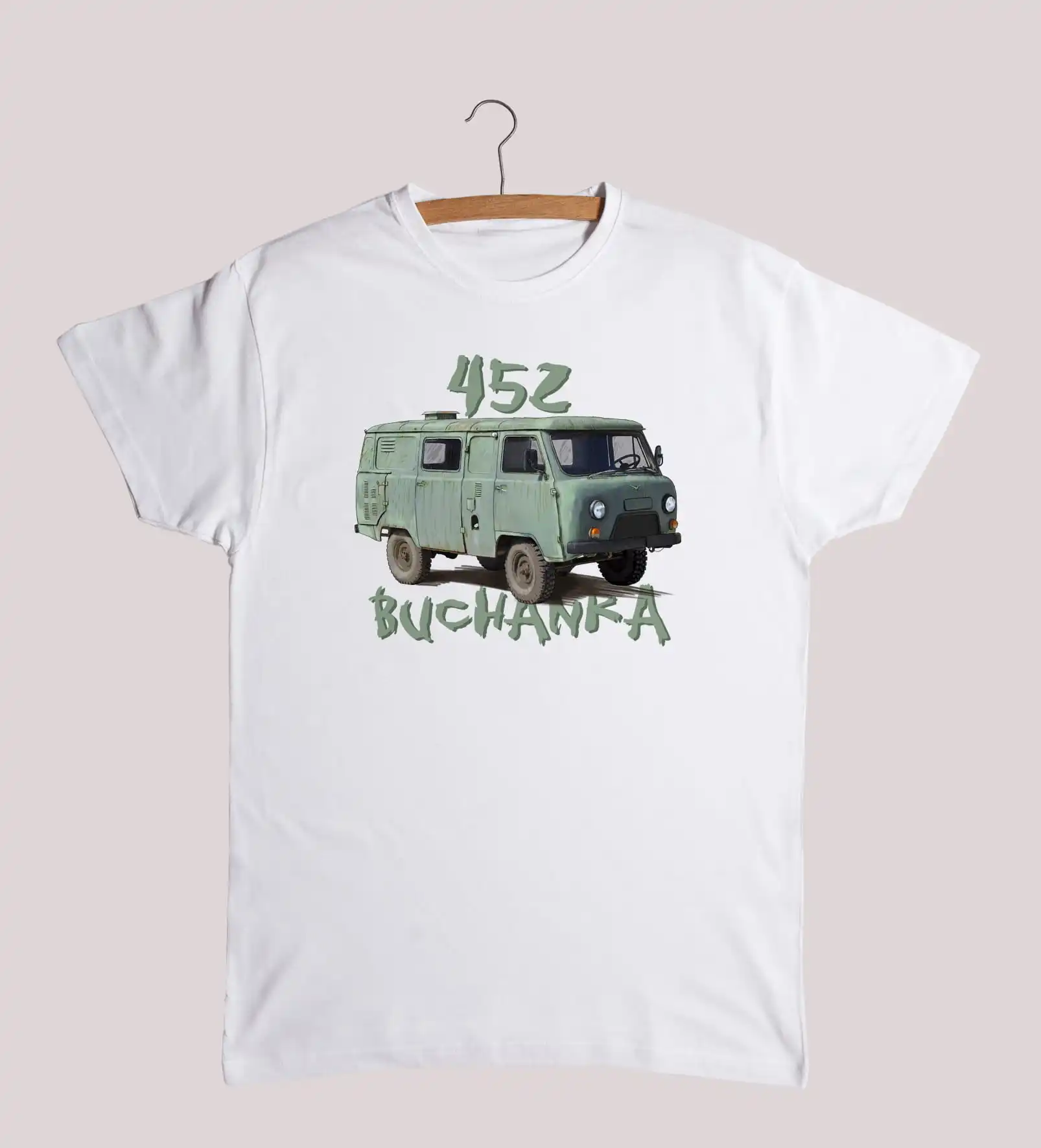 Russian UAZ-452 Buchanka Wheeled Multipurpose Vehicle T-Shirt. Summer Cotton Short Sleeve O-Neck Mens T Shirt New S-3XL 2