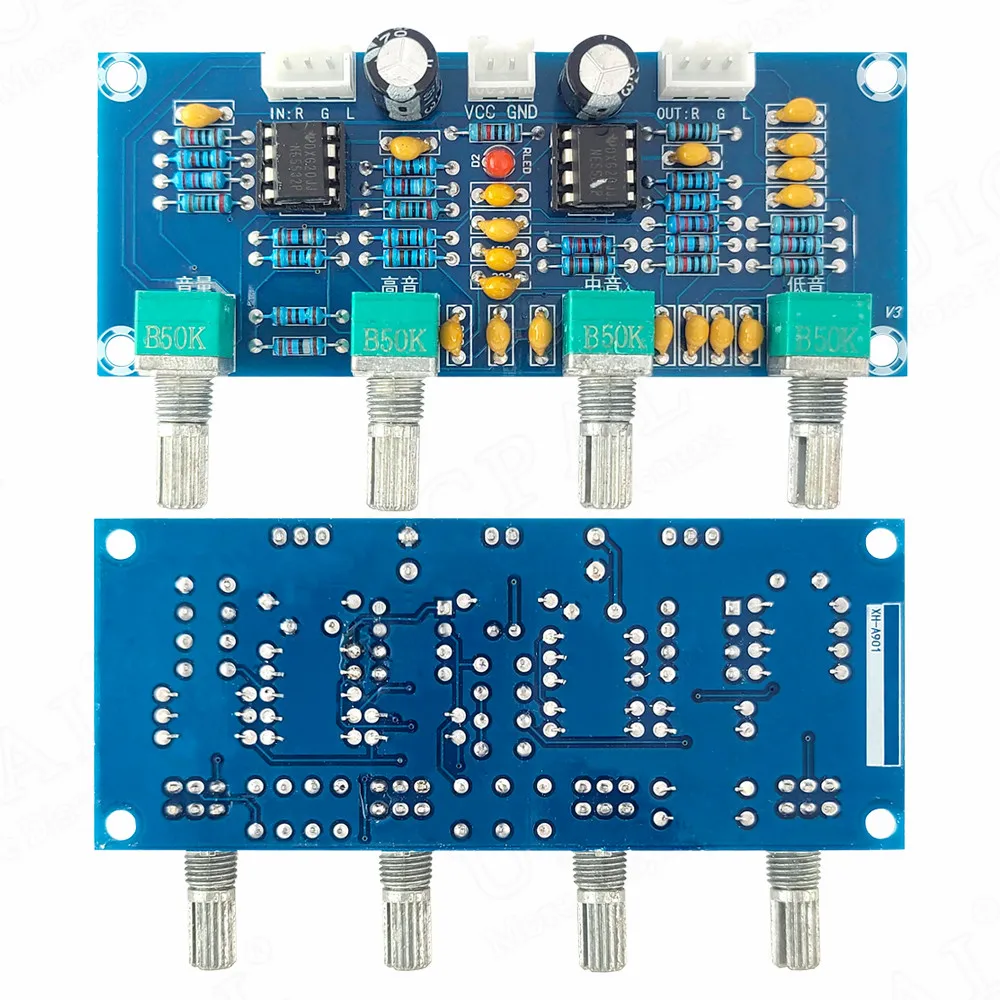 XH-A901 2CH Digital Power Amplifier Board With Treble Bass Volume