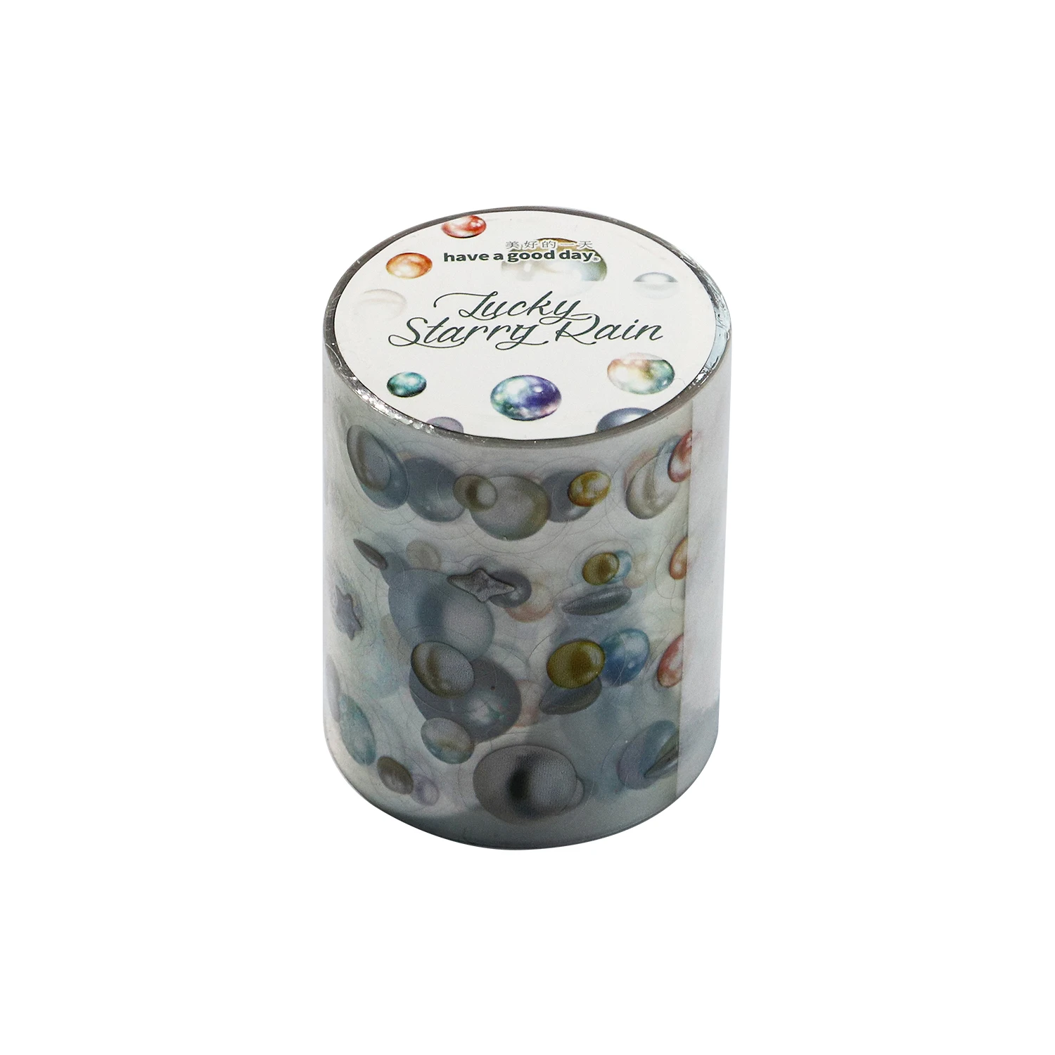 JIANWU 럭키 스타리 레인 시리즈 빈티지 꽃잎 다이아몬드 스타 풍경 소재 콜라주 PET 테이프 크리에이티브 DIY 저널 문구