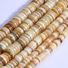 100% Natural Coffee Shell Spacer Beads 6/8/10mm Rondelle Beads For Jewelry Making DIY Bracelets Accessories 15'' 6