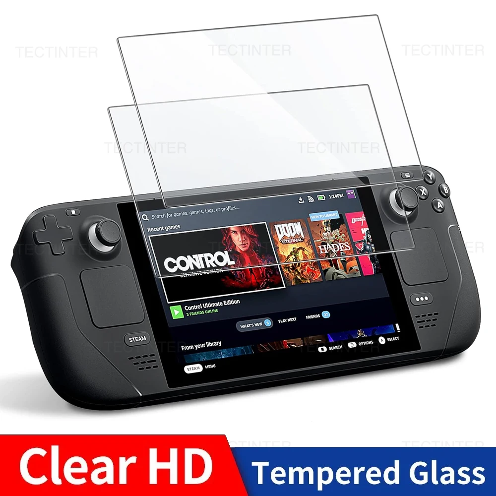 Screen Protector 9H Tempered Glass Anti-Scratch for Steam Deck