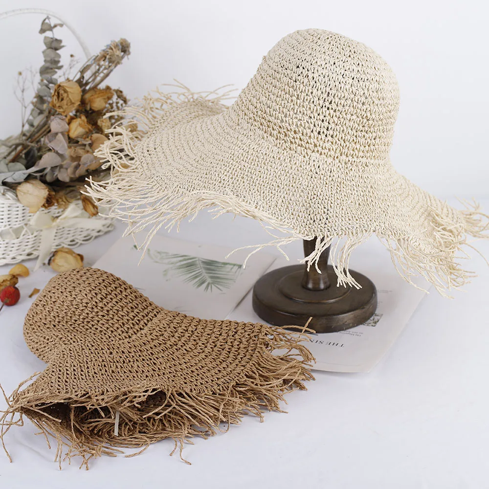 purity beach tassels Caps women women's hats for the sun summer