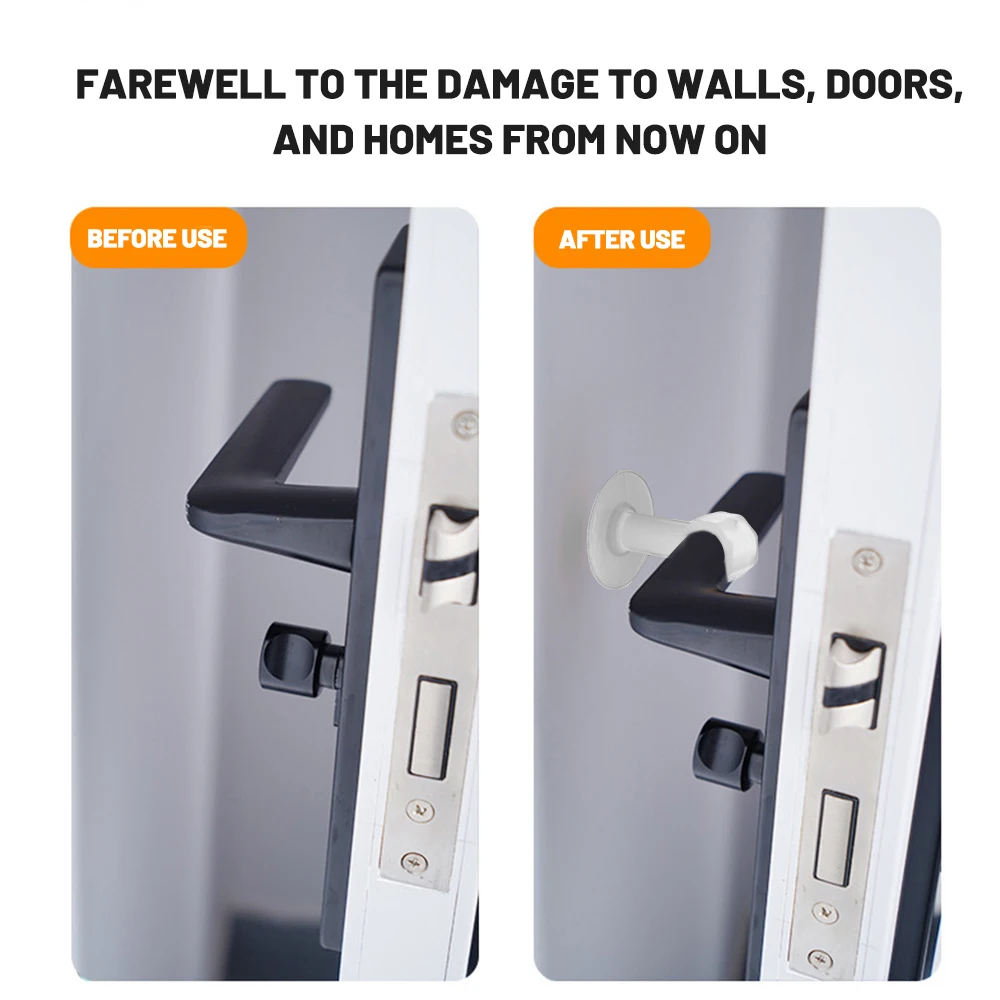 Transparent Anti-Collision Door Stopper with Mute Shock Protection