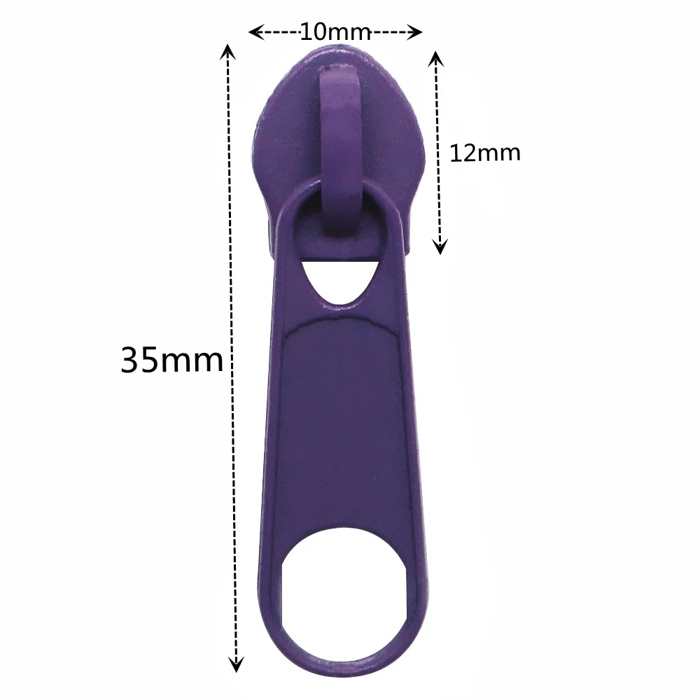 10 PCS/Lot Color 5# Nylon Zipper Slider Fashion Zipper Puller For DIY Handwork Bag Sewing Slider Tools zipper pullers zipper sliders zipper heads zipper accessories