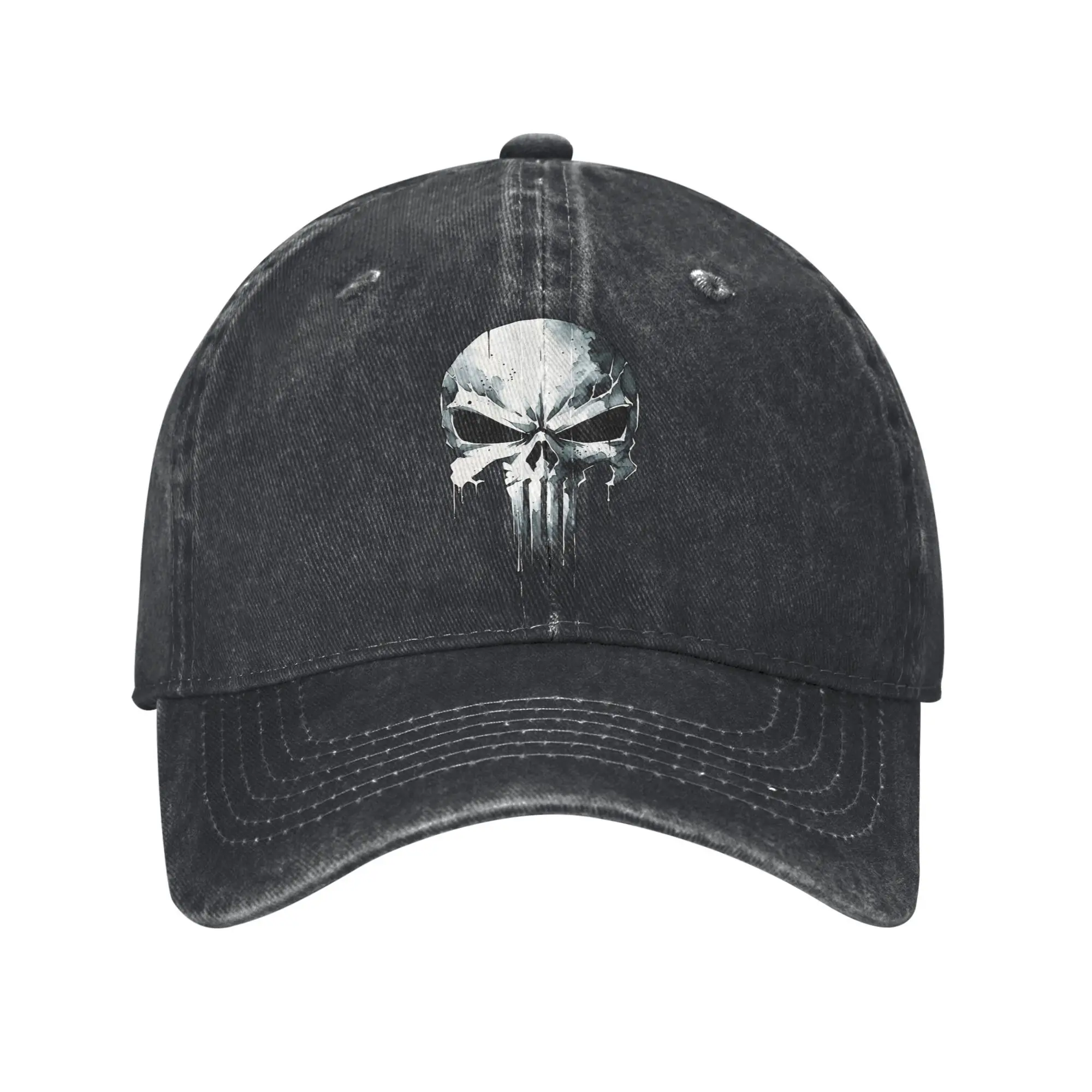 Comic Schädel Animation Casual Baseball Cap Für Paar Frauen Sommer Manga Outdoor Gym Hip Hop Hüte Ausgestattet Atmungsaktive Snapback Cap