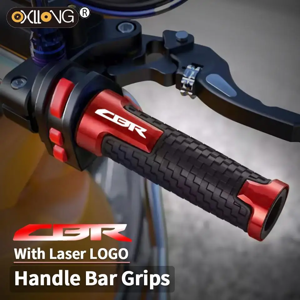 

For Honda CBR 600 F4i CBR1000RR CB400 VFR800 Universal 7/8'' 22 mm CNC Motorcycle Handlebar Grip Handle Bar Motorbike Hand Grips