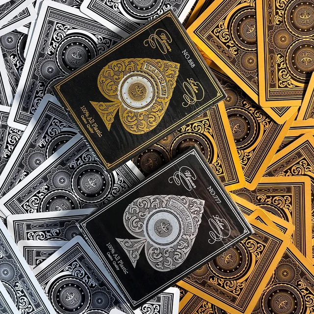 Durable Waterproof PVC Playing Cards with Gold Silver Edges Large Character Deck for Fun Parties Competitive Multiplayer Games 2