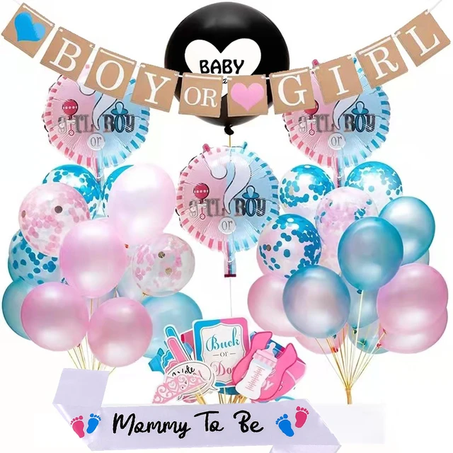 Gender Reveal Party Decoration Blue Baby  Gender Reveal Party Decorations  Boy Girl - Ballons & Accessories - Aliexpress