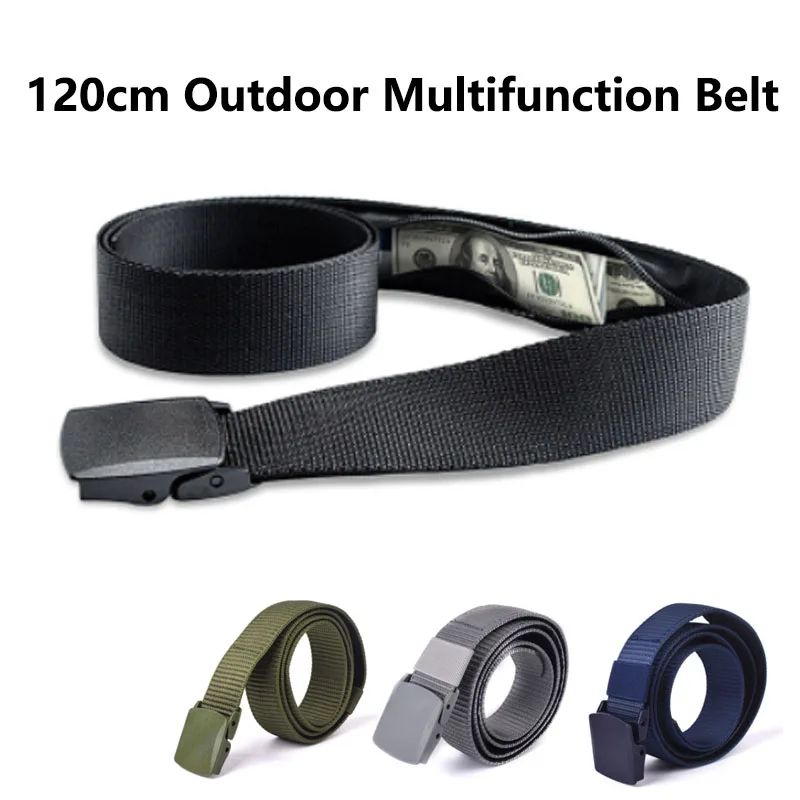 Private Money Strap Belt Wallet Waist 120cm Outdoor Multifunction Belt Waist Bag Portable Hidden Pack Unisex Secret Hiding Belt travel security money belt hidden money pocket cashsafe anti theft wallet belt hidden cash money belt bag anti theft waist packs