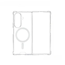 Clear Magnetic Shockproof Phone Case with Magsafe Compatibility for Z Fold 8 Wide (Magnetic Case)