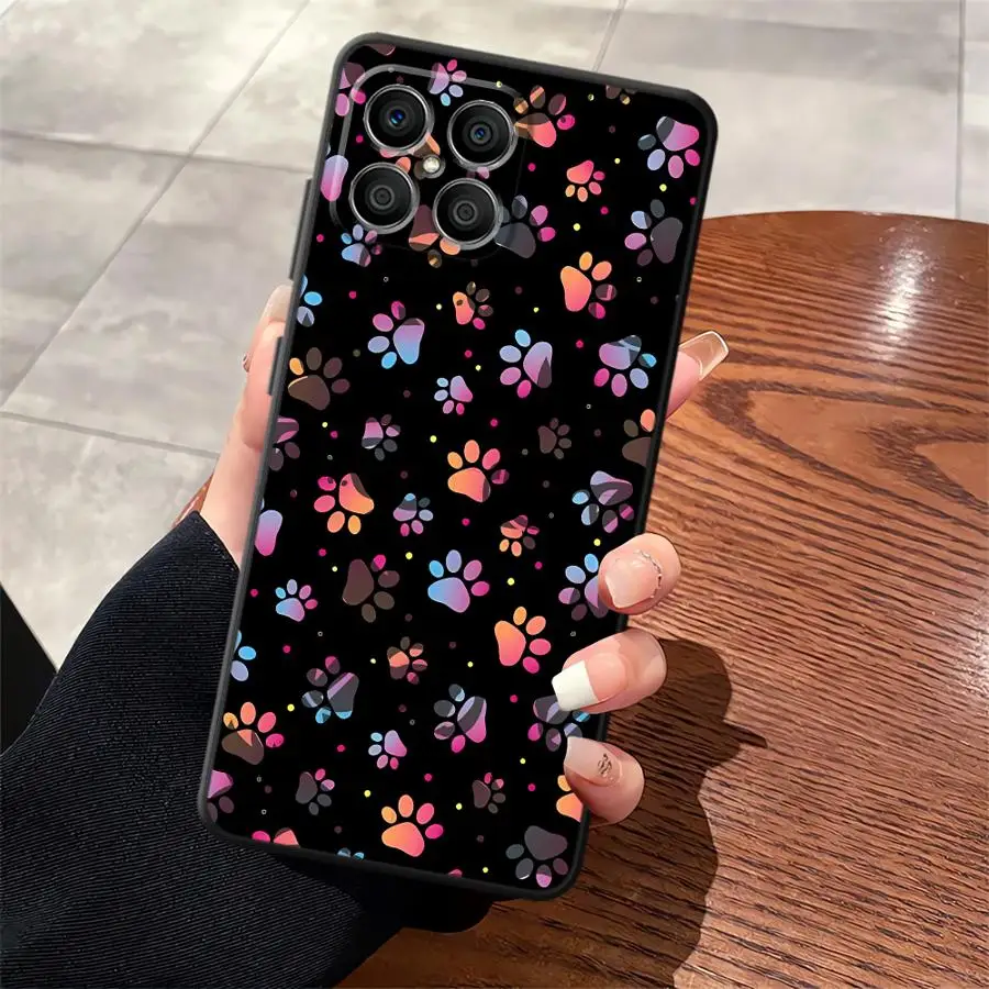 Colorful Paw Prints Phone Cover Case by