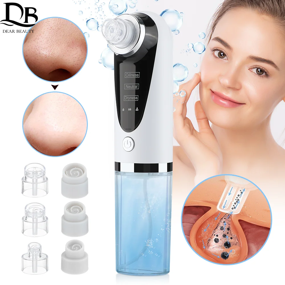 

Electric Small Bubble Blackhead Remover Water Cycle Pore Acne Pimple Removal Vacuum Suction Facial Nose Cleaner Tool Skin Care