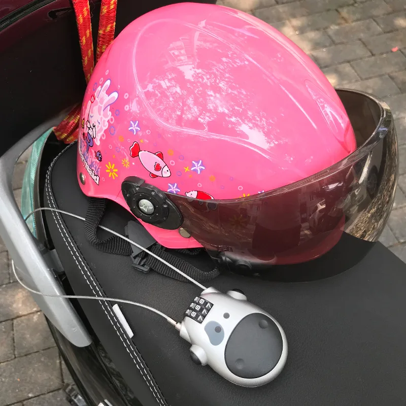 Universal Password Lock Telescopic Wire Rope Steel Cable Code Lock Suitcase Car Sled Motorcycle Helmet Password
