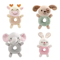 Hochet en peluche pour bébé de 0 à 24 mois, jouets de lit avec anneau à main, animaux de dessin animé, jouet éducatif précoce, nouvelle collection 1