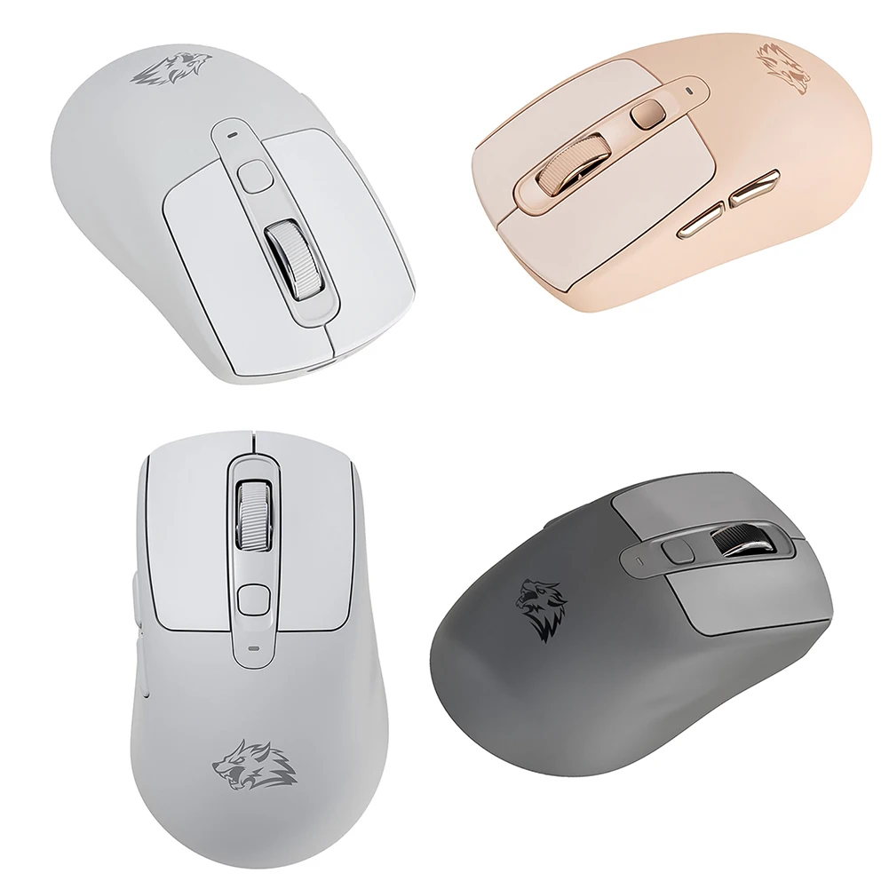 블루투스 호환 마우스 BT 5.0/4.0 + 2.4Ghz 1200-4000 DPI 광학 마우스(USB 수신기 포함) 노트북 PC 컴퓨터용 무음 마우스