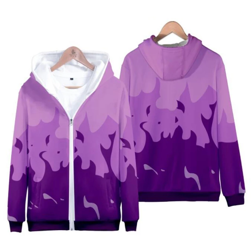 2022 New Aphmau Merch Zip Up Hoodie Women Men Harajuku Sweatshirt Flame