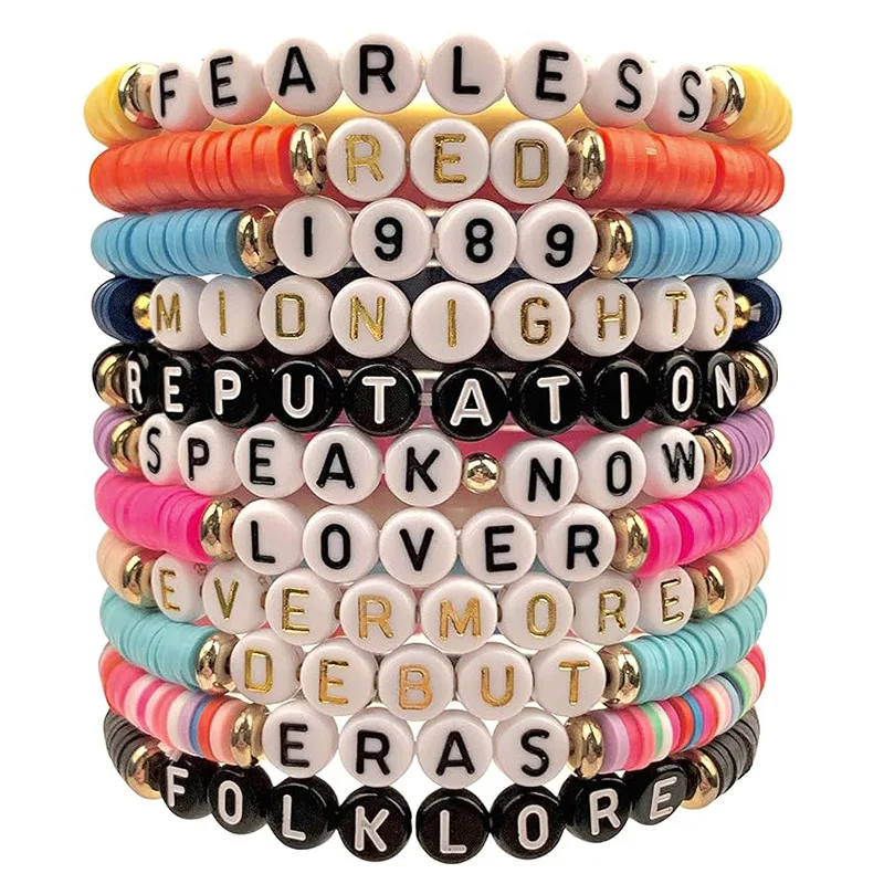 CHINFREAN Taylor Swift Inspired Bracelet – Multicolor Crystal Gemstones, 18K Gold Plated, Adjustable