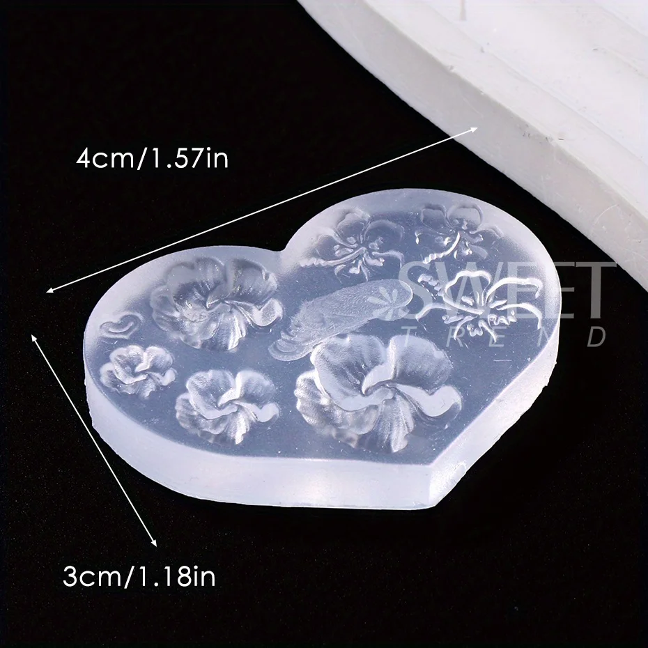 3D Mini Silicone Molds Nail Art Decoration Letter ABC Alphabet Flowers Big Petal Design Acrylic Carving Tools Manicure Jewelry 4
