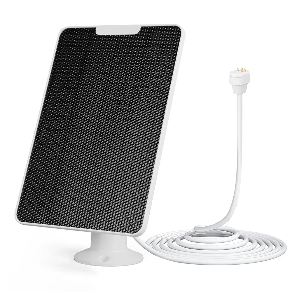 Chargeur Solaire 4W Pour Sonnette Vidéo Ring (Gen 2, 3, 3 Plus, 4) - Panneau Monocristallin, Câble 3m - Alimentation Continue, Installation Extérieure