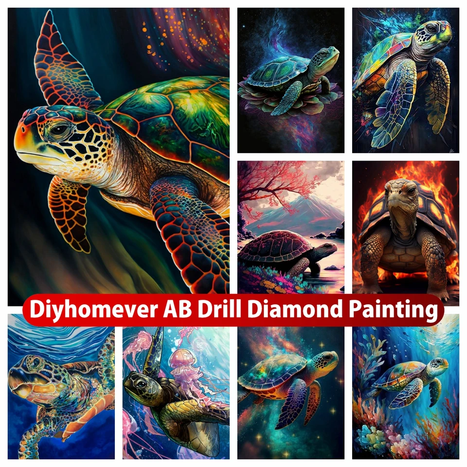 Sea Turtle 5D DIY AB Diamond Painting Mosaic Embroidery Ocean Animals Cross  Stitch Handmade Craft Rhinestones Home Decor Gift - AliExpress