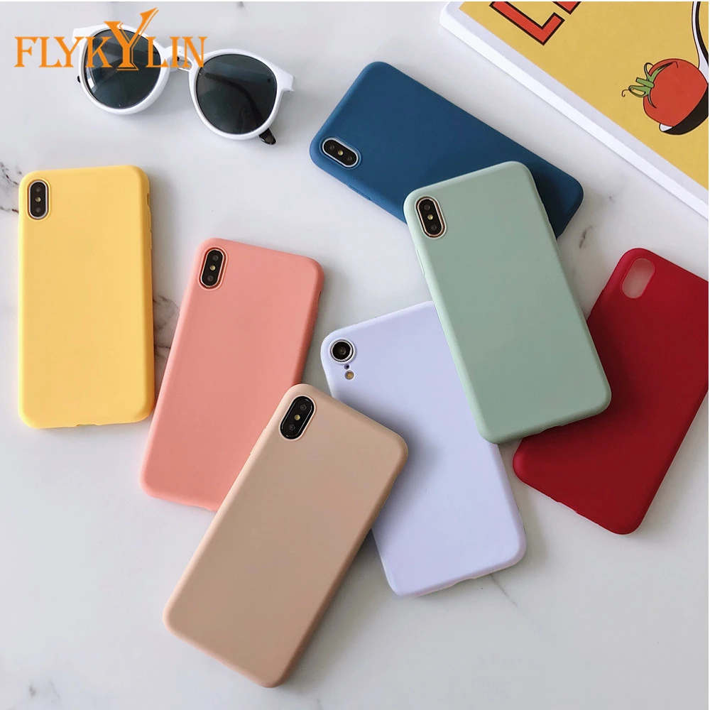 Matte Silicone Phone Case For Huawei P30 P40 P20 Lite P10 Mate 20 Mate 30 Mate 10 Lite Pro Soft TPU Candy Color Back Cover Coque