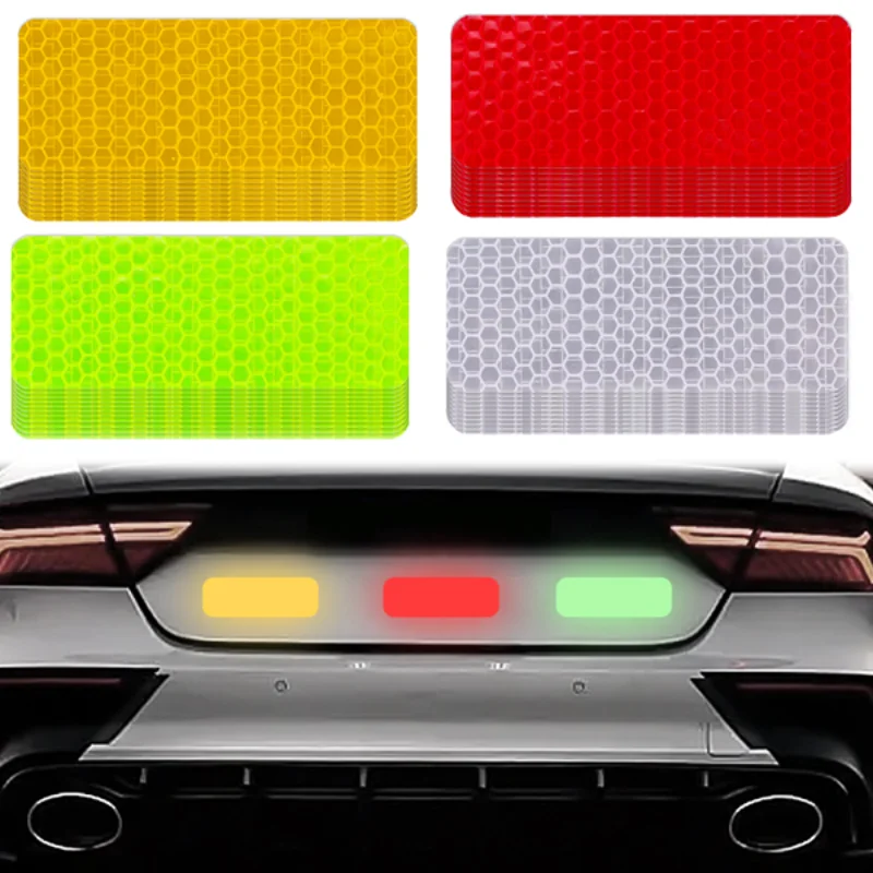 CarBumperReflectiveStickersNightSafeDrivingWarningStripTape