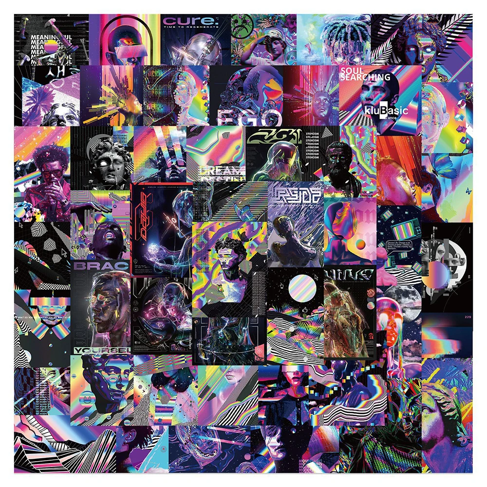 

10/30/50PCS Aesthetic Art Acid Graphics Stickers DIY Skateboard Laptop Phone Luggage Guitar Cool Graffiti Sticker Decal Gift