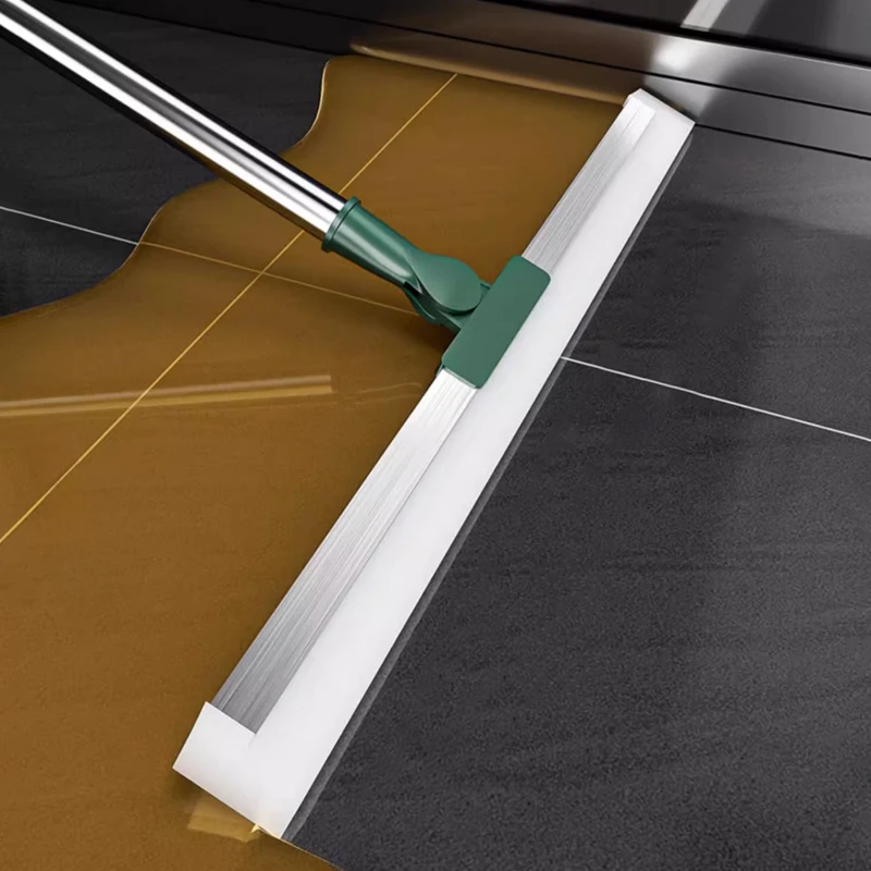 Telescopic Silicone Magic Broom & Floor Squeegee with Long Handle