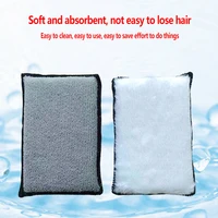 Double Side Car Interior Scrubbing Sponge for Leather Interior Car Wash Pad No Scratch Car Microfiber Scrubbing Sponge 2