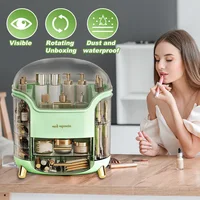 Desktop Makeup Organizer Transparent Jewelry Cosmetic Storage Box Dustproof Large Capacity Makeup Container Jewelry Lipstick Box 1