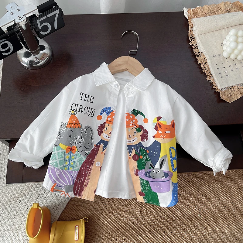 Kids Shirts Spring Thin Long Sleeve For 1 2 3 4 Years