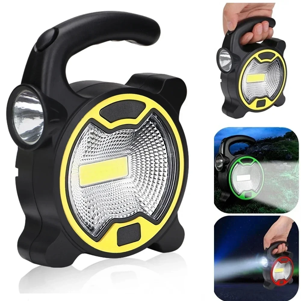 Portable Work Lights COB LED Portable Work Light Handheld Super Bright Lantern for Camping Outdoor Tent No Battery Needed
