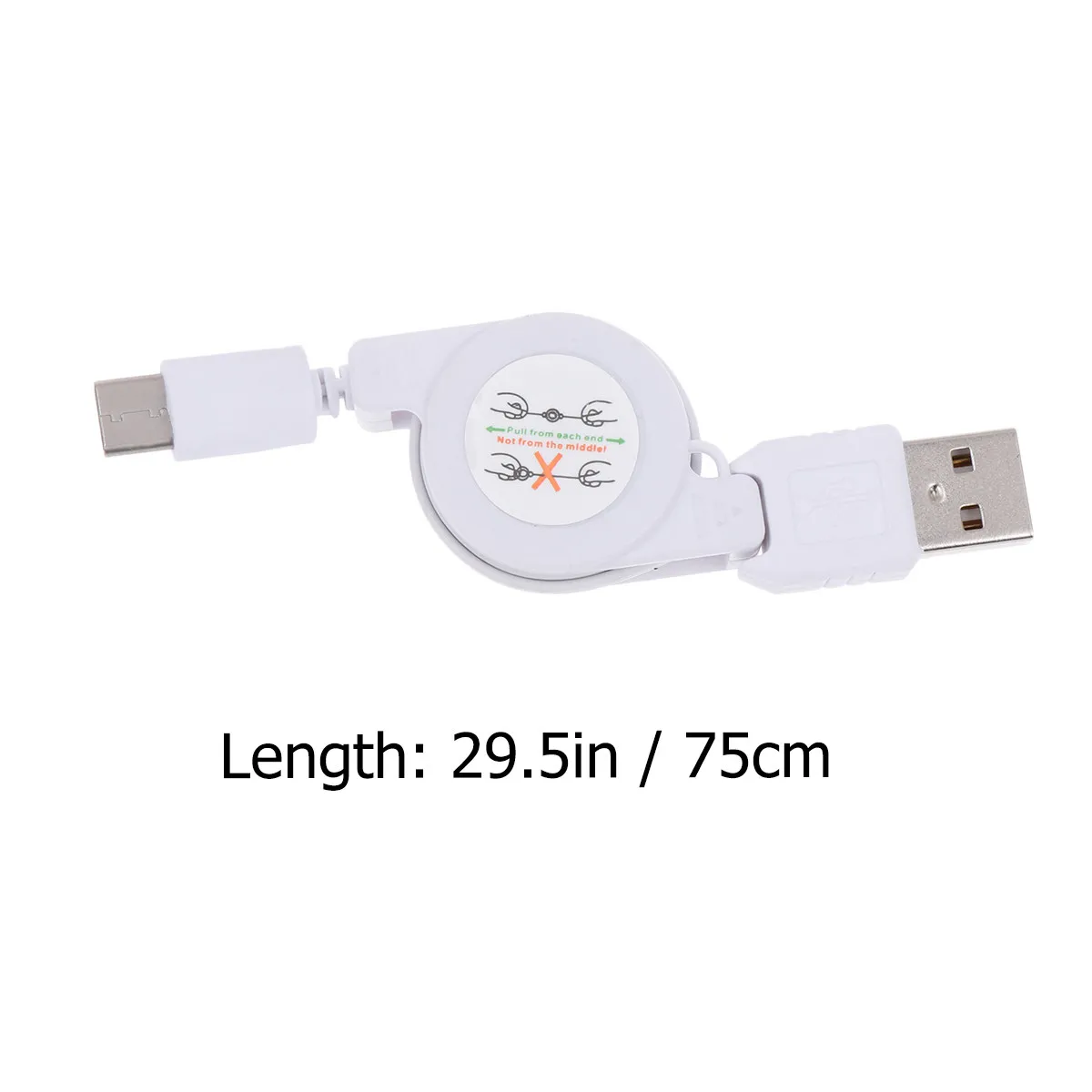 USB 3.1 휴대용 접이식 Type-C 충전 케이블 고속 충전기 코드 데이터 동기화 케이블 안드로이드 폰과 호환 가능