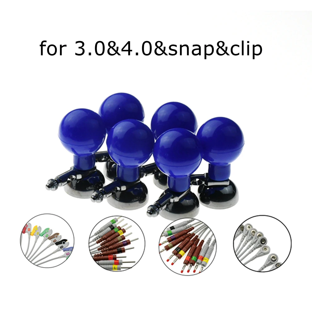 EKG/ECG Machine Lead Wire Accessories Suction Ball with Multi-function Electrodes, Perfect Fit for Din3.0/Banana 4.0/Snap/Clip-S890c6b3db9824c44b48c71fe7505cabch-MPOWC