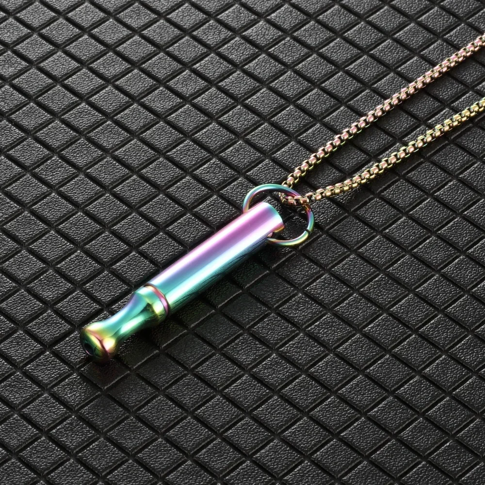 Circular Whistle Pendant - Meditation Breathing Decompression Necklace - Health and Wellness Jewelry for Women and Men 6