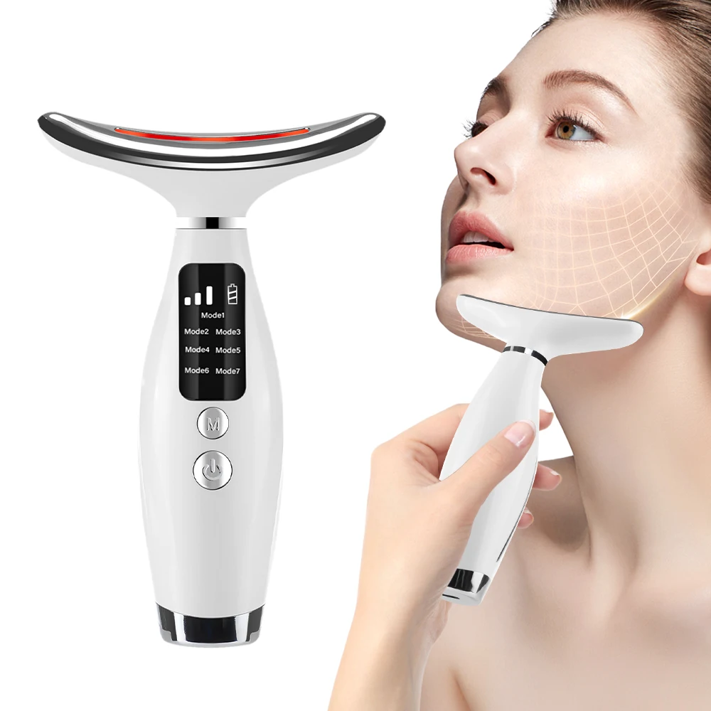 White ABS Face Lifting Machine Vibration Massage Device