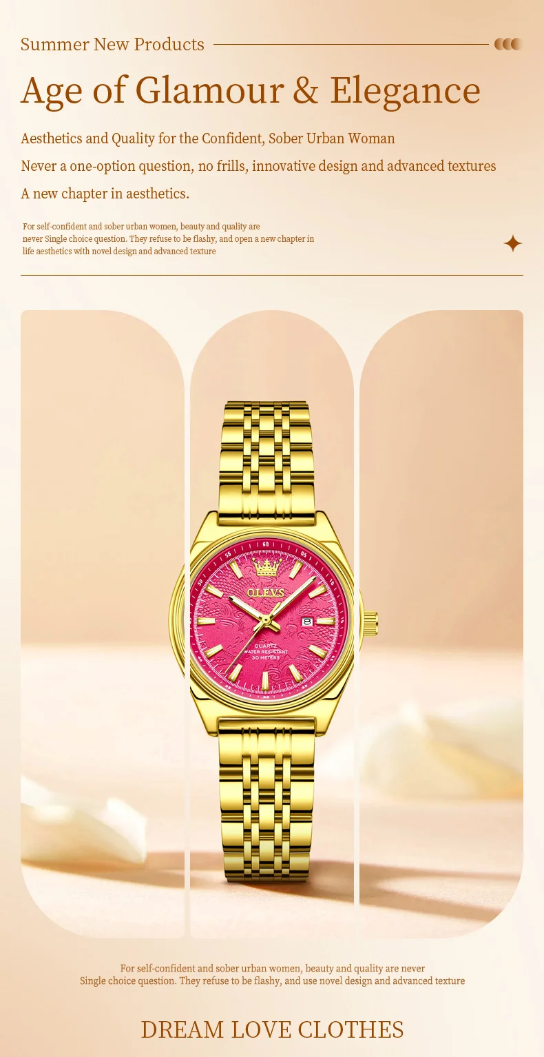 Orologio OLEVS 3703 - Dettaglio quadrante