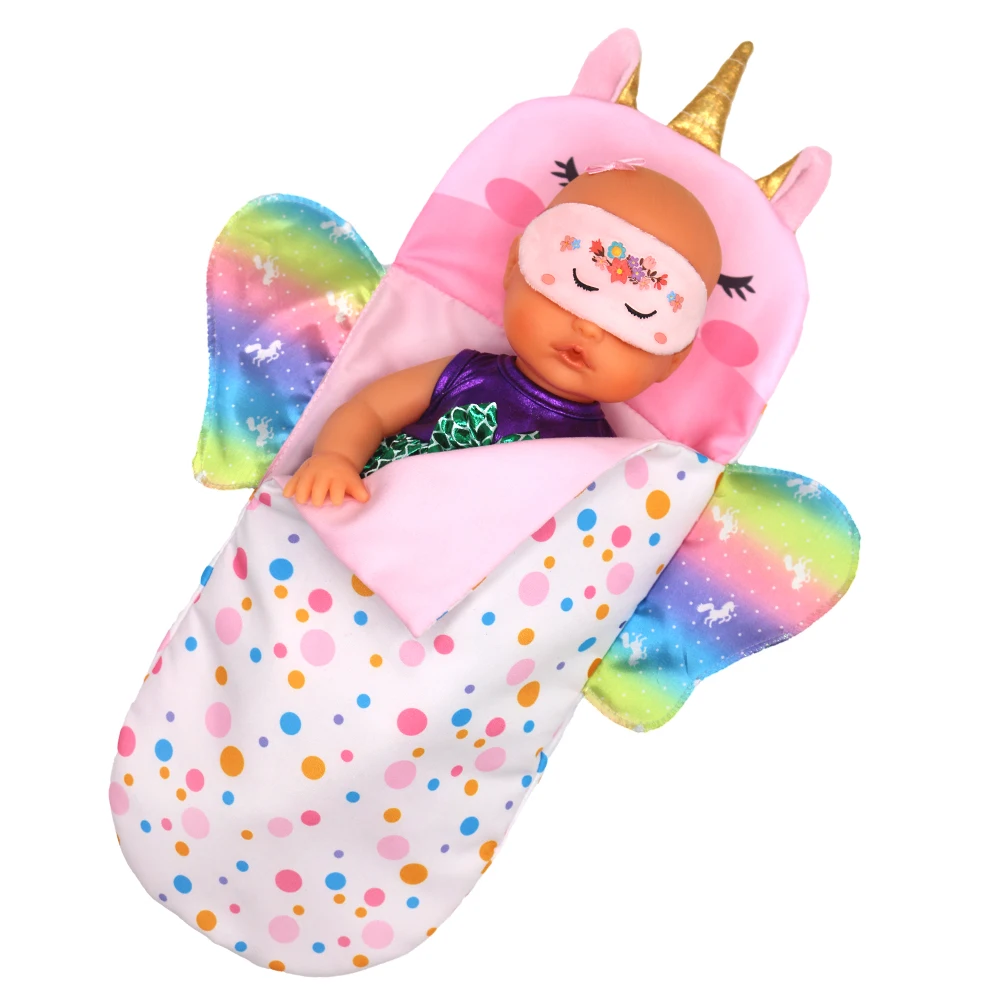 Unicorn Pillow Doll Sleeping Bag - Perfect Accessory