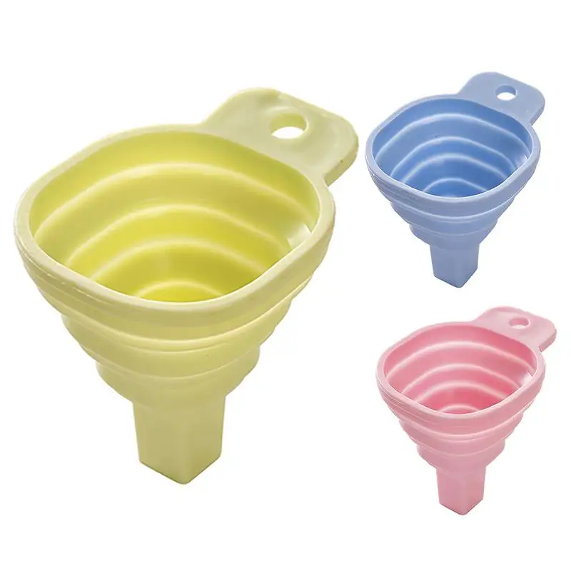 

Novelty Telescopic Long Collapsible Style Foldable Funnel Collapsible Portable For Filling Bottles Household Liquid Dispensing