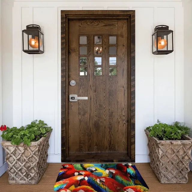 Állati Mém Fürdőszőnyeg Papagájok Ajtóágy Nappali Szőnyeg Bejárat Ajtó Otthon Dekoráció - Image 6