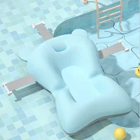 Coussin de soutien de bain pour bébé, siège flottant pliable, coussin de bain réglable pour nouveau-né, filet de sécurité pour nourrissons, hamac 6