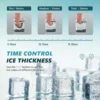 Ice Cube Maker Machine Countertop, 2 Ways to Add Water, 45Lbs/Day 24 Pcs Ready in 13 Mins, Self-Cleaning Portable Compact, with 4