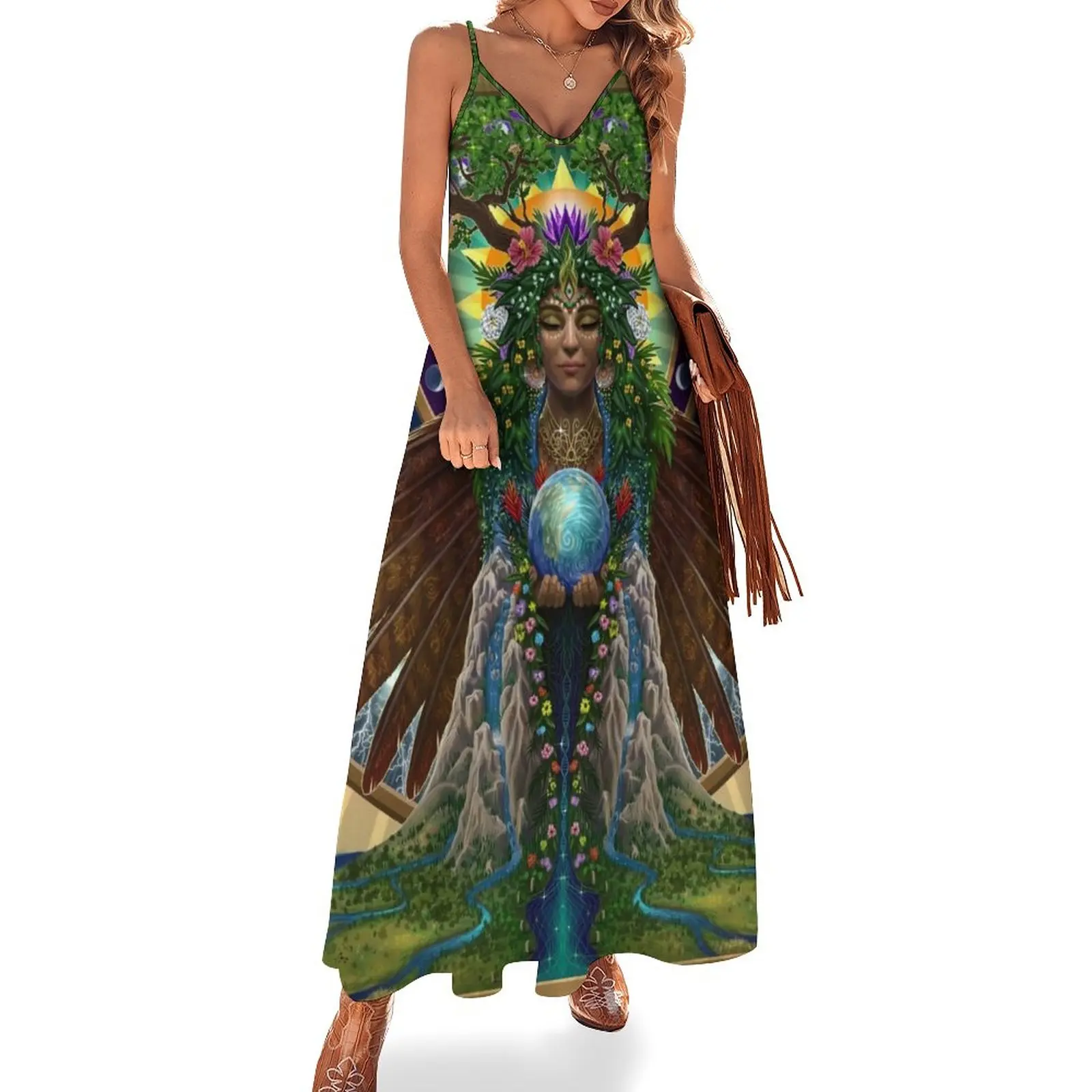 

Gaia: Sacred System Sleeveless Dress elegant party dress for women 2023 dresses for womens 2023 long dress women