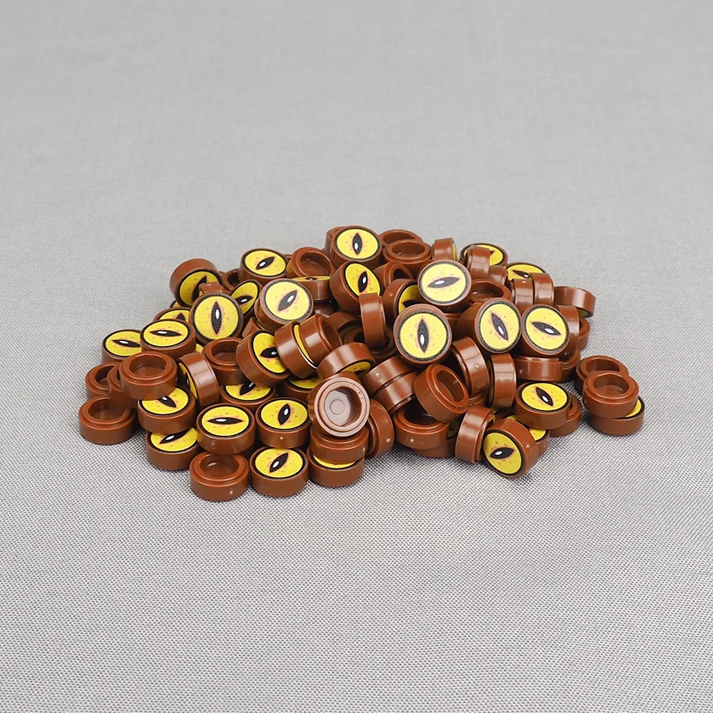 MOC 10PCS 98138 Printed Doctor's Magic Eye Building Blocks Horror Snake Eyes Compatible Board Bricks Particle Toys Children Gift 2