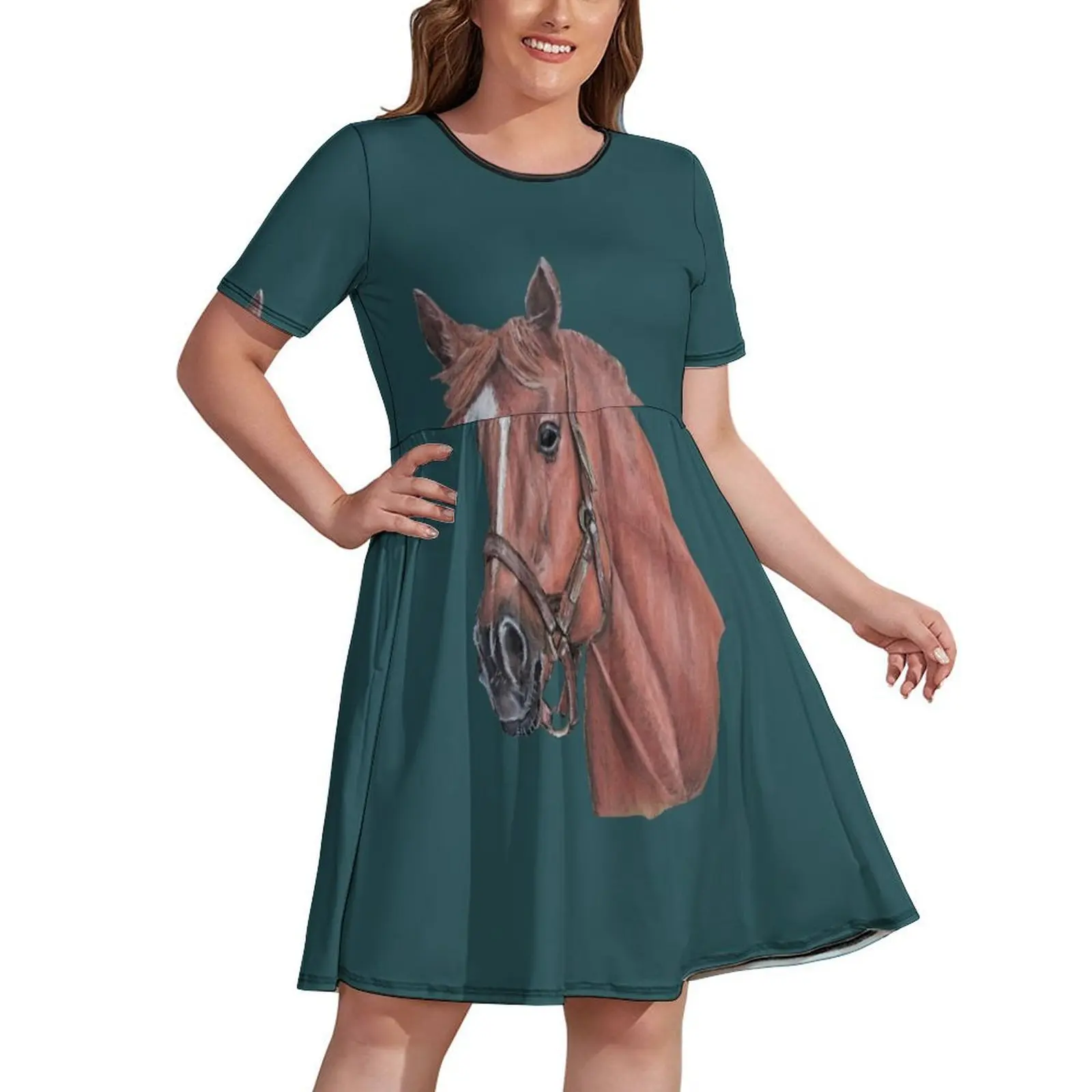 

Big Red Secretariat, Race Horse Dress elegant women's dresses sale Dress vintage