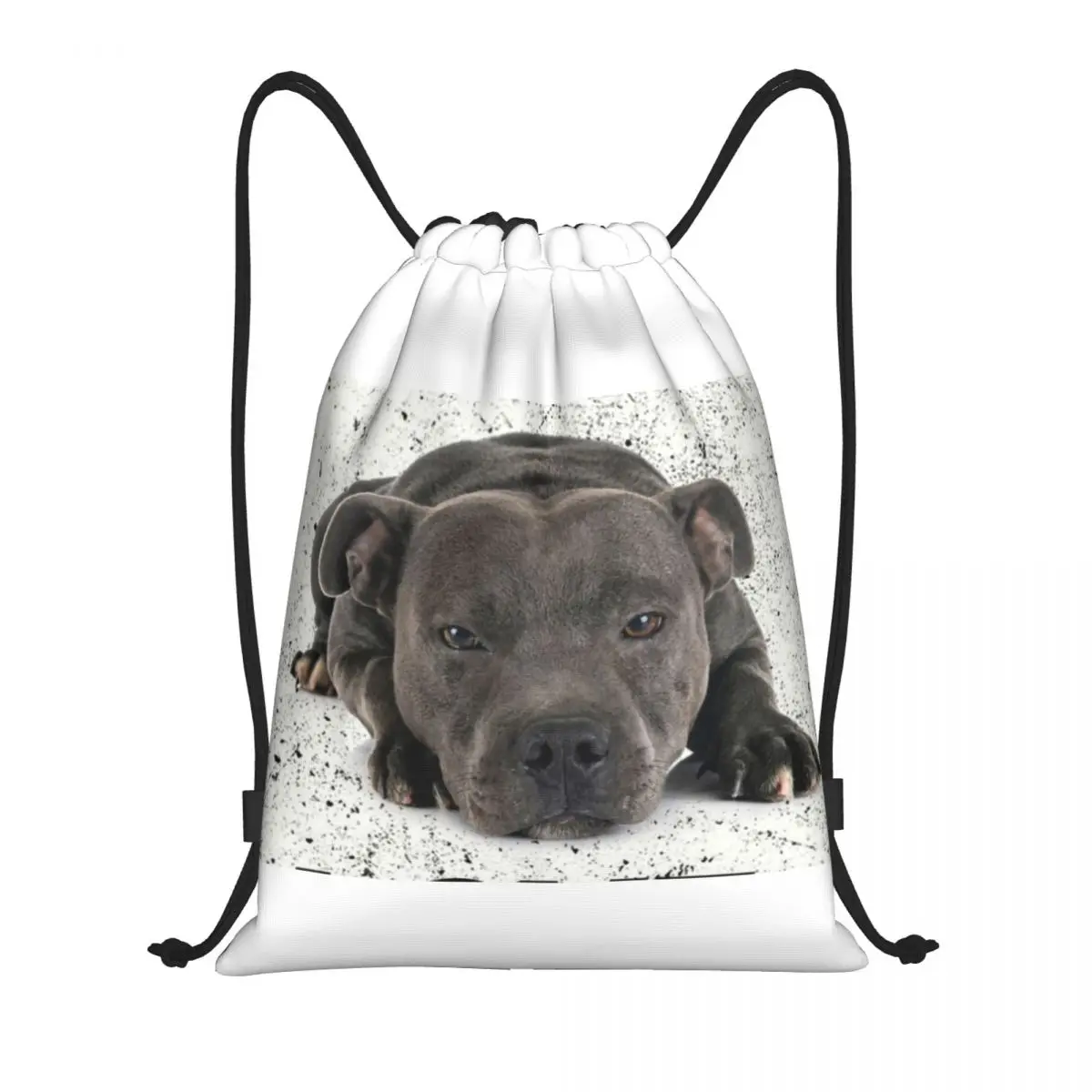 Personalizzato Stafter Bull Terrier Cane Con Coulisse Zaino Borse Uomo Donna Leggero Animale Palestra Sport Sacks Sacks Per Lo Yoga