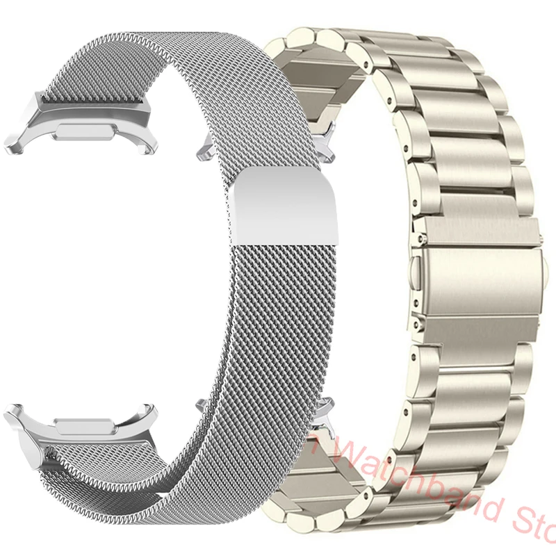 2-Pack Metal Strap - Stainless Steel Milanese Loop Bracelet