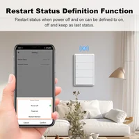 Manhot Matter WiFi Smart Wall Light Switch 1 2 3 4 Gangs with Neutral Wire Push  Physical Light Switches work with Homekit App - Image 5